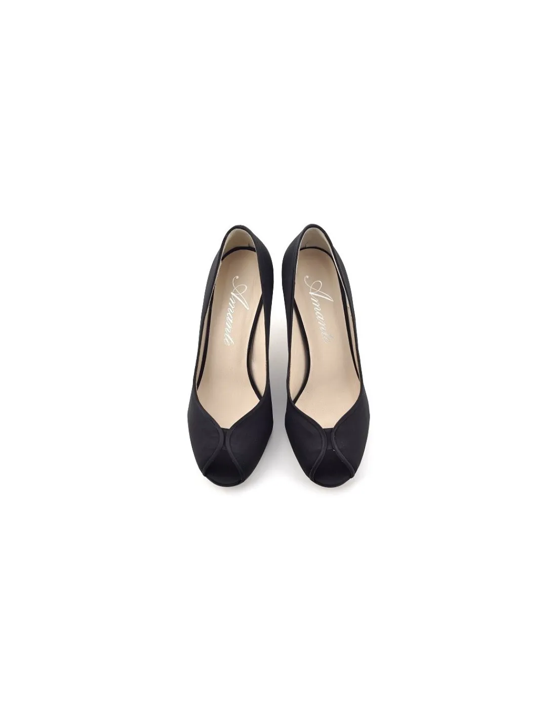 amante_czolenka_czarna_sa_2.webp Damskie Amante czolenka, czarna satyna jedwabnai naturalna skora, open toe i niskie szpilki