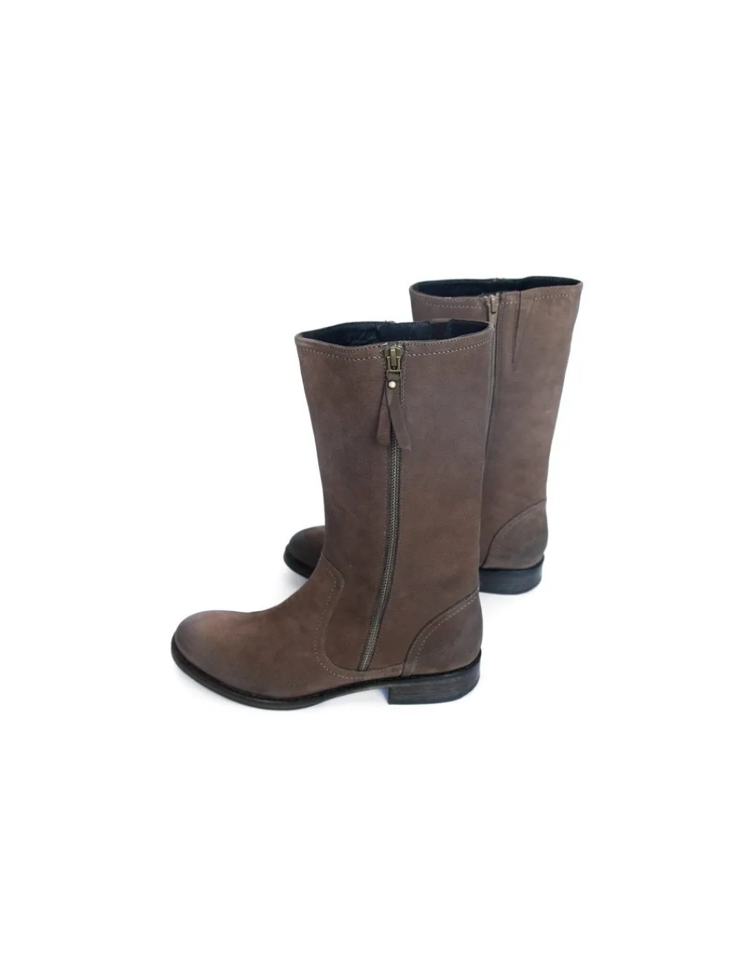 Damskie Bruno Premi kozaki, worker boots z naturalnej skory wysokosci 3/4 w stylu casual
