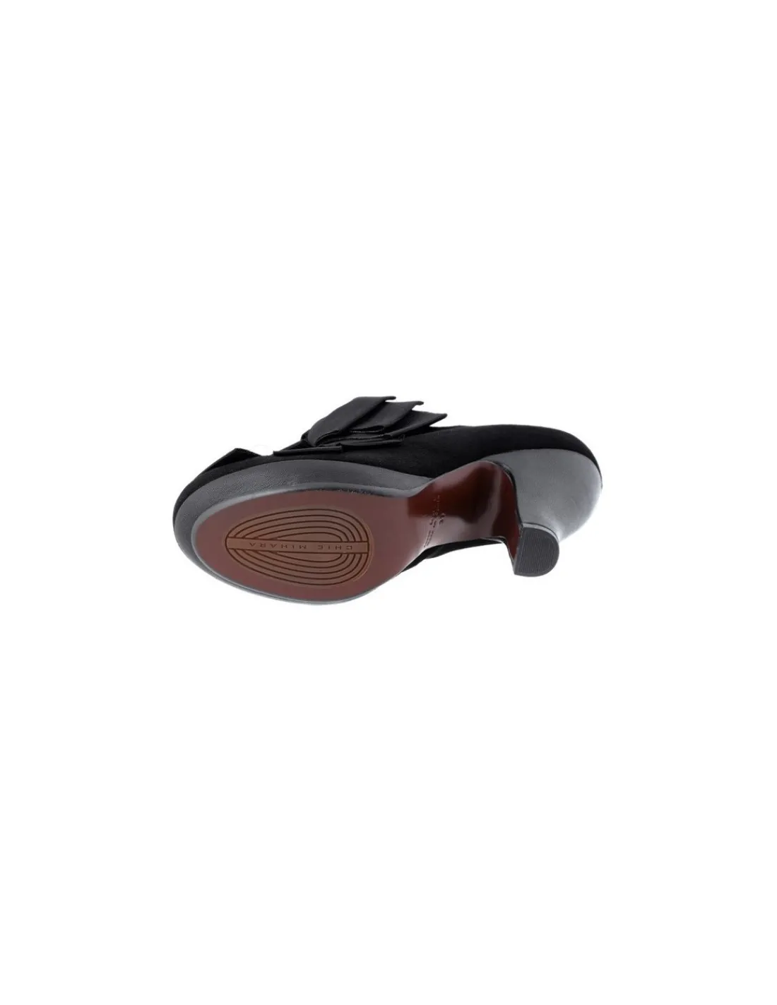 chie_mihara__polbuty_z_na_3.webp Damskie Chie Mihara polbuty z naturalnej skory i zamszu, piekne duze rypsowe kokardy z efektem 3D