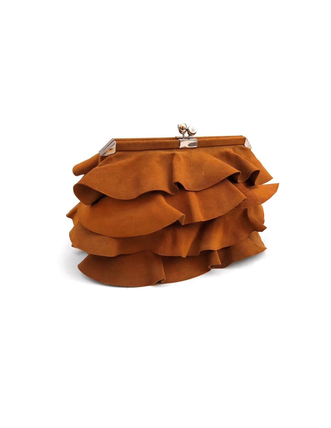 di_sandro_torebka_skora_w_2.webp Di Sandro torebka, skora w kolorze camel i piekne falbany nubuk , unikatowa