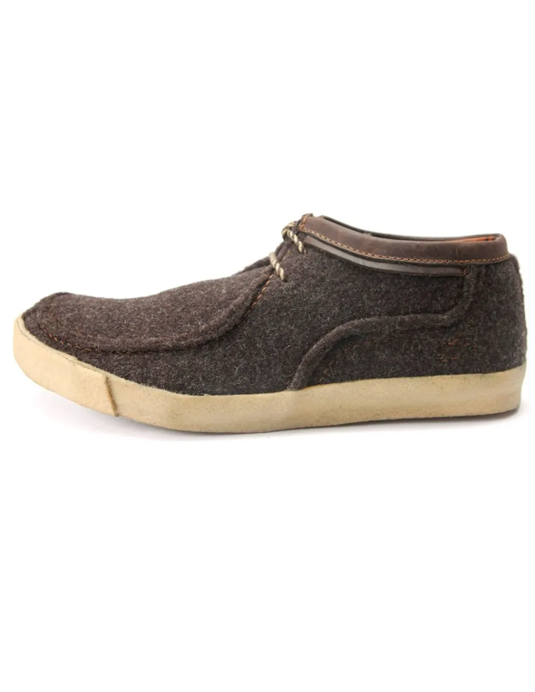 fly_london_polbuty_sznuro_3.webp Męskie Fly London polbuty sznurowane z naturalnego filcu brazowe, z cicho bieznikowymi zelowkami z krepy