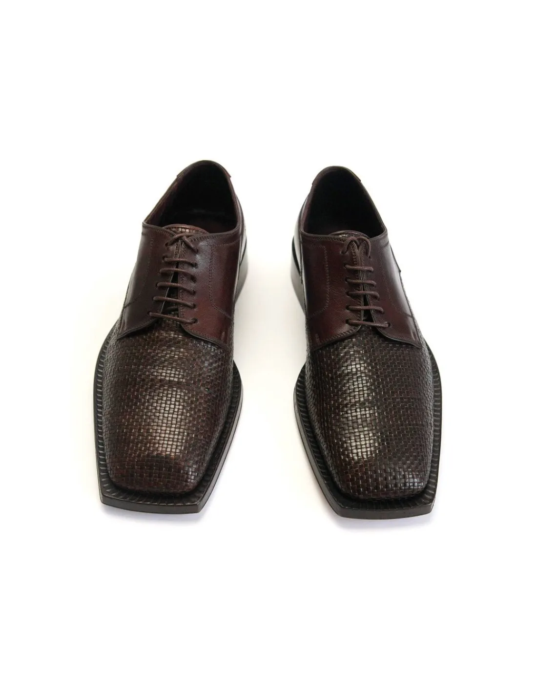giorgio_fornasiero_polbut_2.webp Męskie Giorgio Fornasiero polbuty derby, brazowa pleciona naturalna skora na skorzanych zelowkach