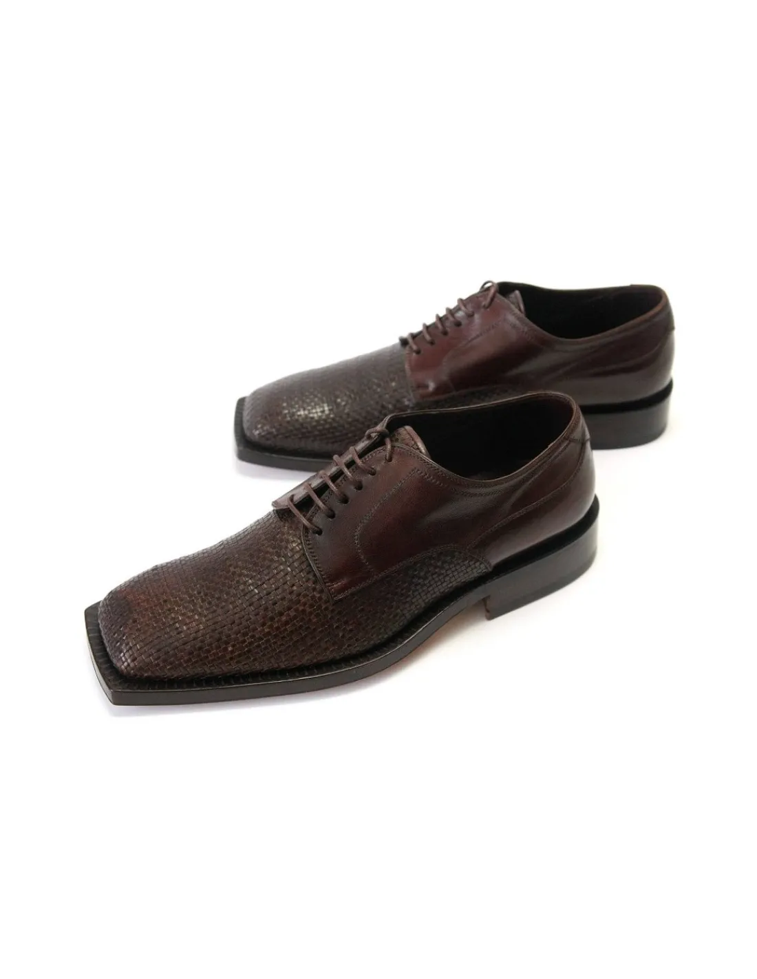 giorgio_fornasiero_polbut_3.webp Męskie Giorgio Fornasiero polbuty derby, brazowa pleciona naturalna skora na skorzanych zelowkach