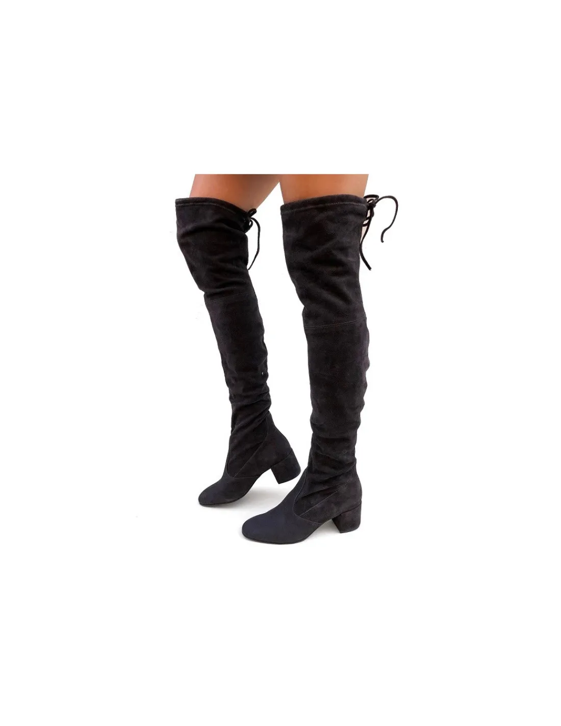 hogl__kozaki_muszkieterki_4.webp Damskie HOGL kozaki muszkieterki czyli wysokie cholewki kozakow z naturalnej skory zamszowej grafit i komfortowe obcasy