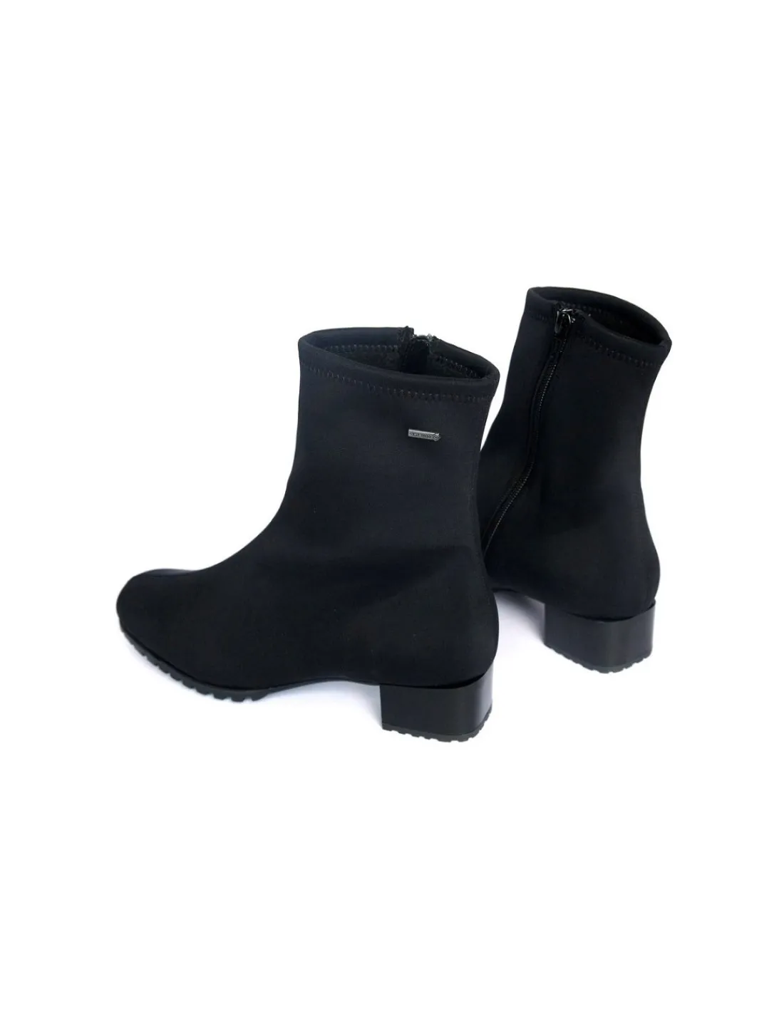 Damskie HOGL botki stretch z membrana Gore-Tex na zimowa pluche na niskich obcasach