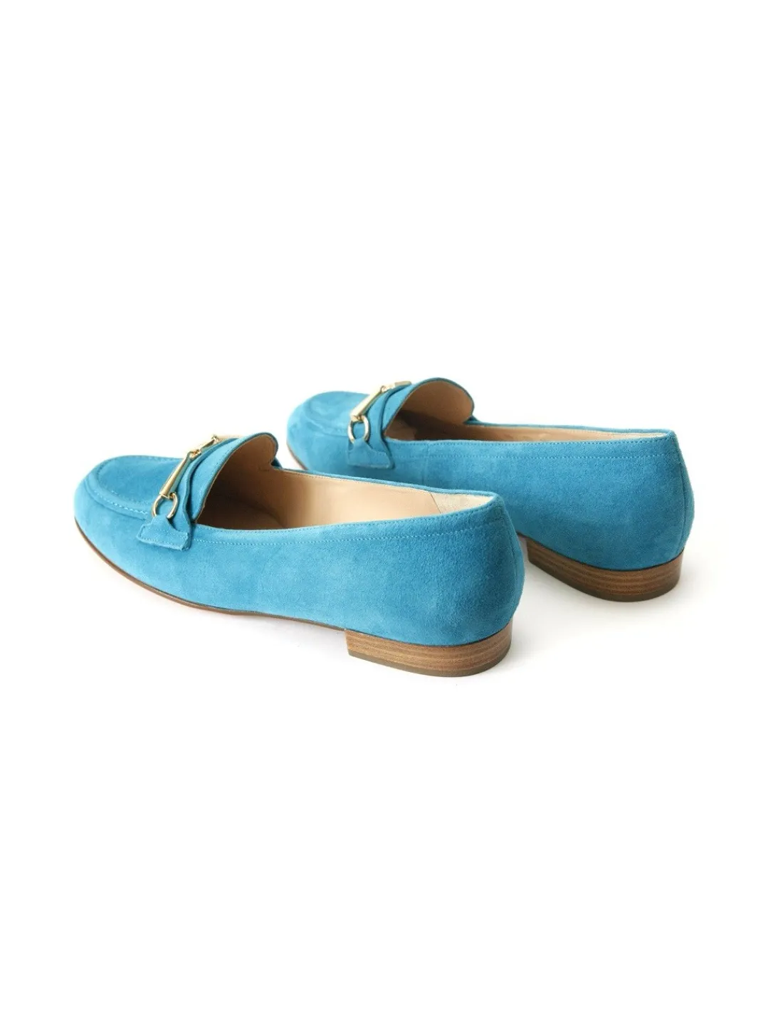 hogl_mokasyny_loaufers_ni_3.webp Damskie HOGL mokasyny loaufers, niebieski naturalny zamsz i wedzidlo ze zlotym logo marki