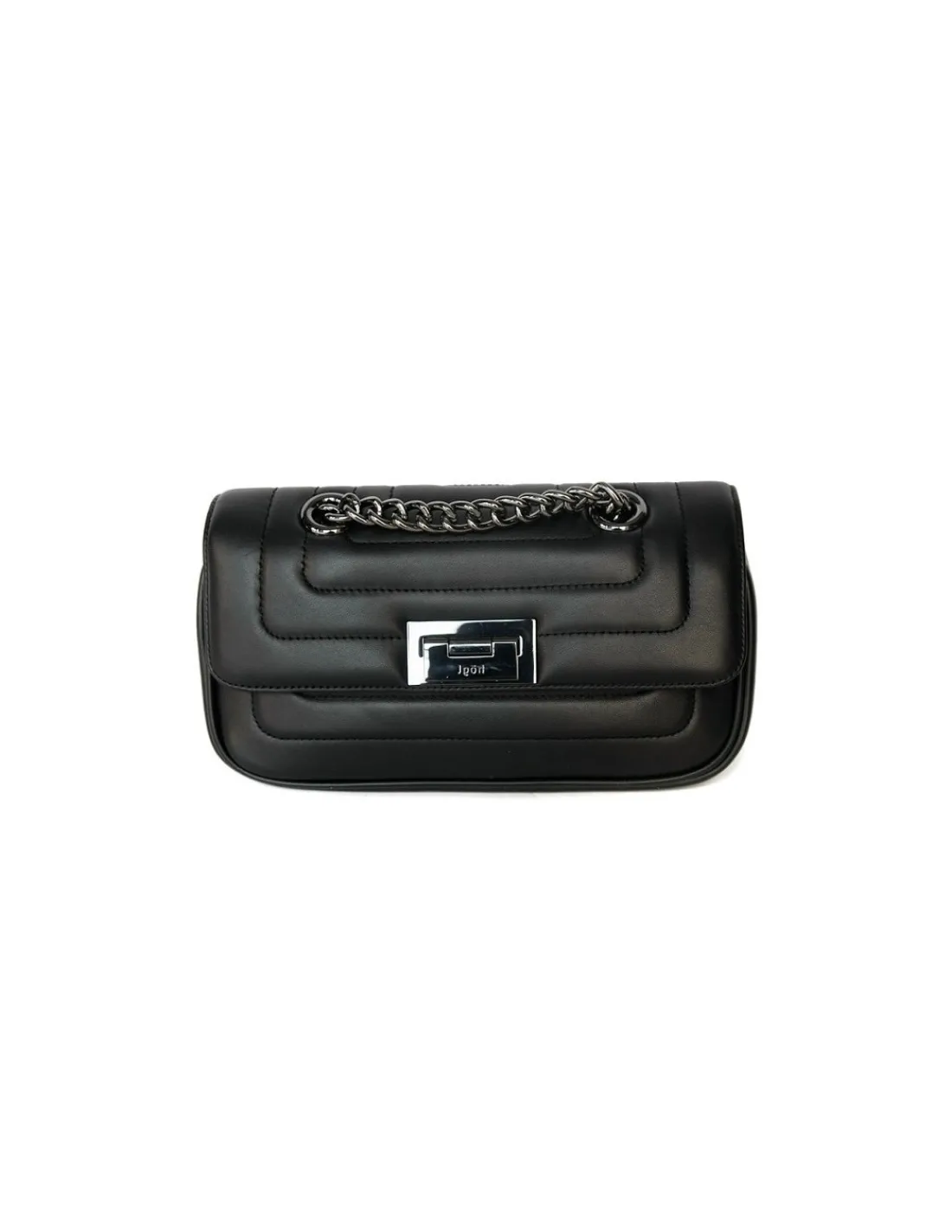 hogl_torebka_pikowana_nat_2.webp HOGL torebka pikowana naturalna czarna skora i lancuch w kolorze srebra