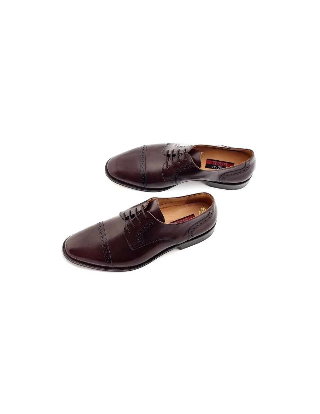 Męskie Lloyd polbuty derby captoe, klasyczne skorzane brazowe na tegosc +