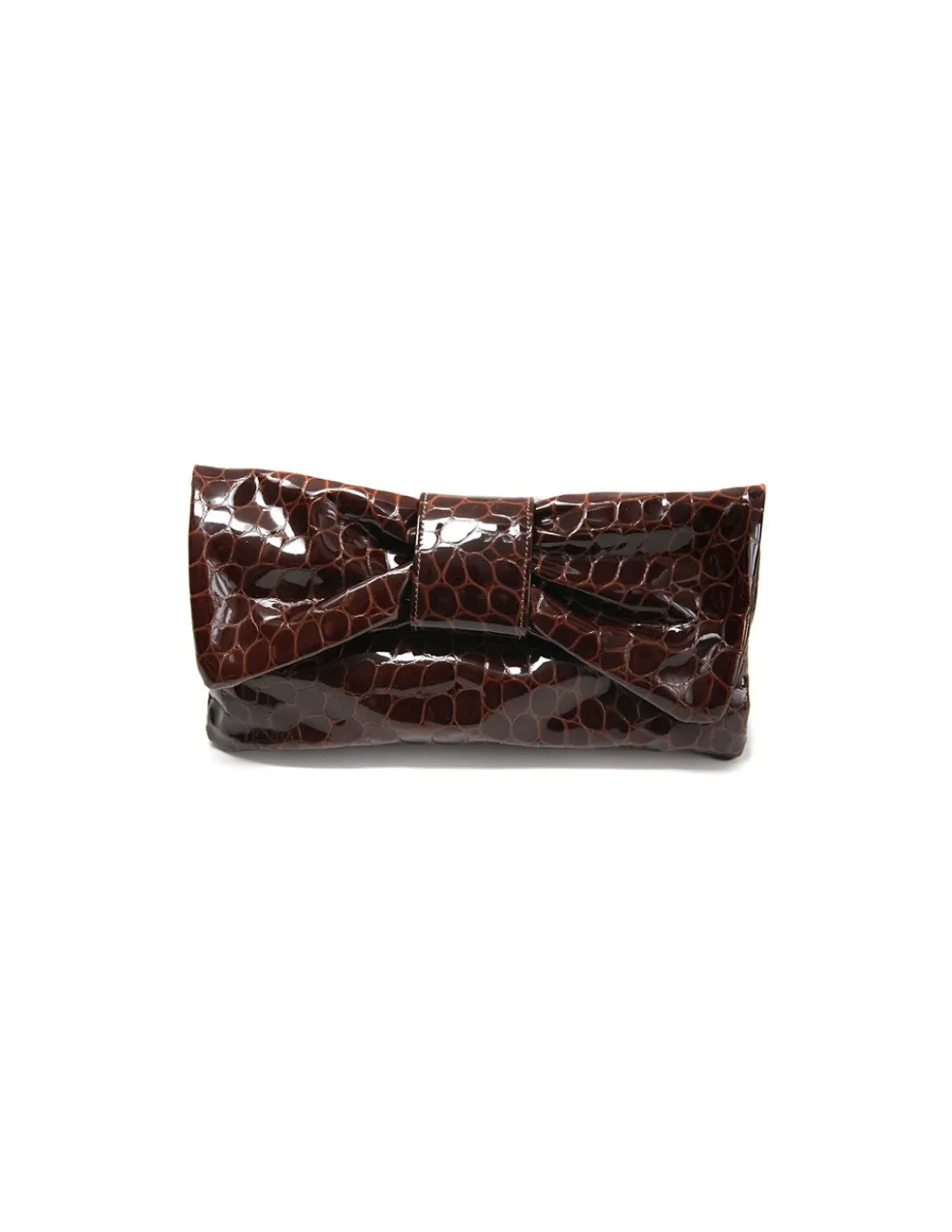 marisa_rey_kopertowka_tor_2.webp Marisa Rey kopertowka torebka do reki kokarda lakierowana skora brazowa croco