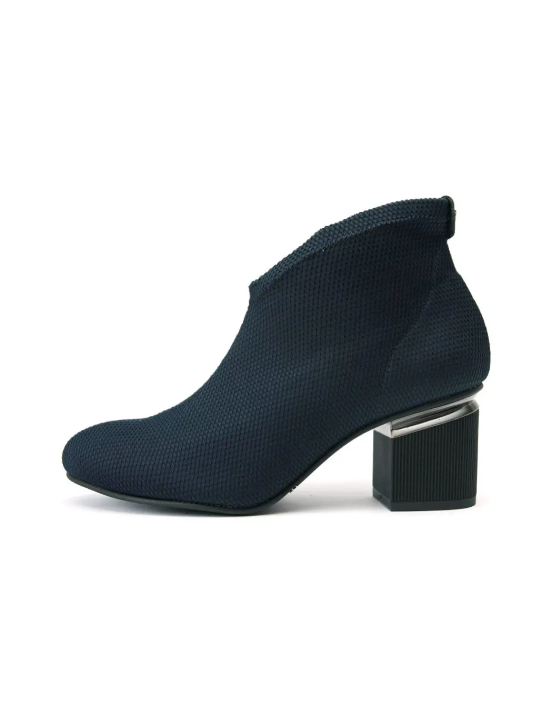 Damskie Pedro Miralles botki wsuwane, wodoodporny granatowy strukturalny stretch