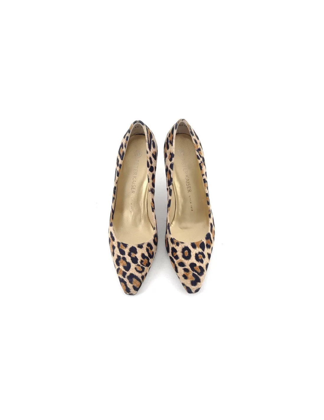 peter_kaiser___czolenka_s_2.webp Damskie Peter Kaiser czolenka, skorzane ze zwierzecym printem i lakierowanym czarnym obcasem